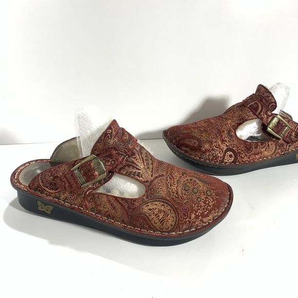 Alegria Classic Golden Girl Shearling Clogs Size 41 EU Or 10-10.5 US Women’s - Picture 4 of 16